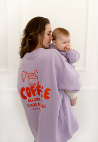 Coffe before Chaos Mama & Mini Sweatshirt Set