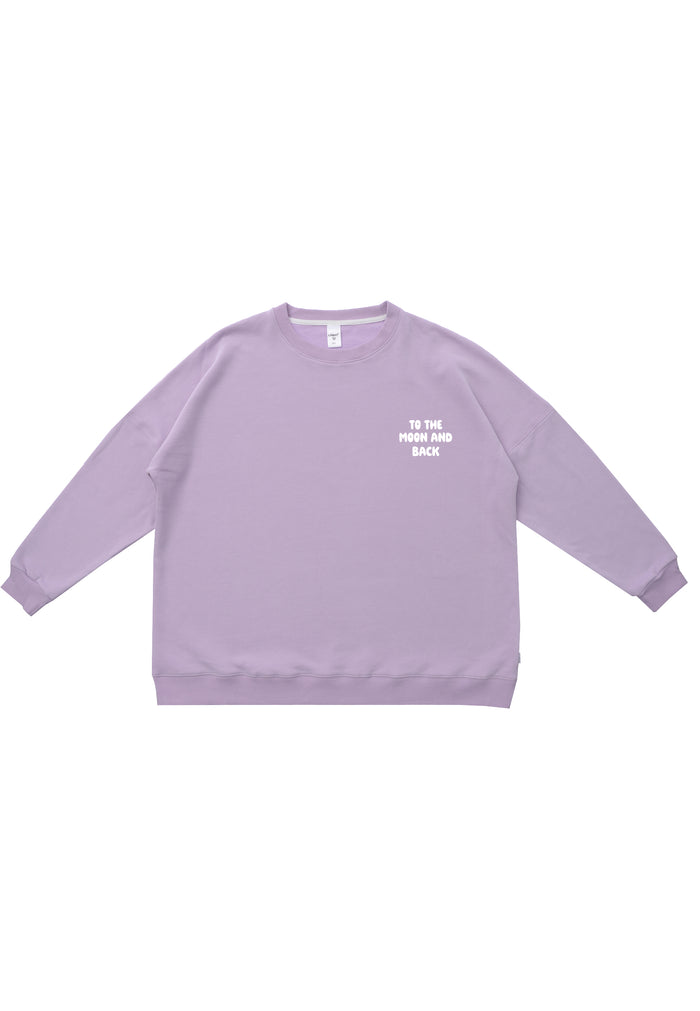 Erwachsenen Sweatshirt flieder To the Moon