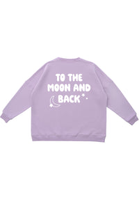 Erwachsenen Sweatshirt flieder To the Moon