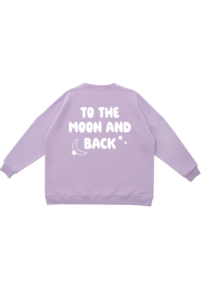Erwachsenen Sweatshirt flieder To the Moon