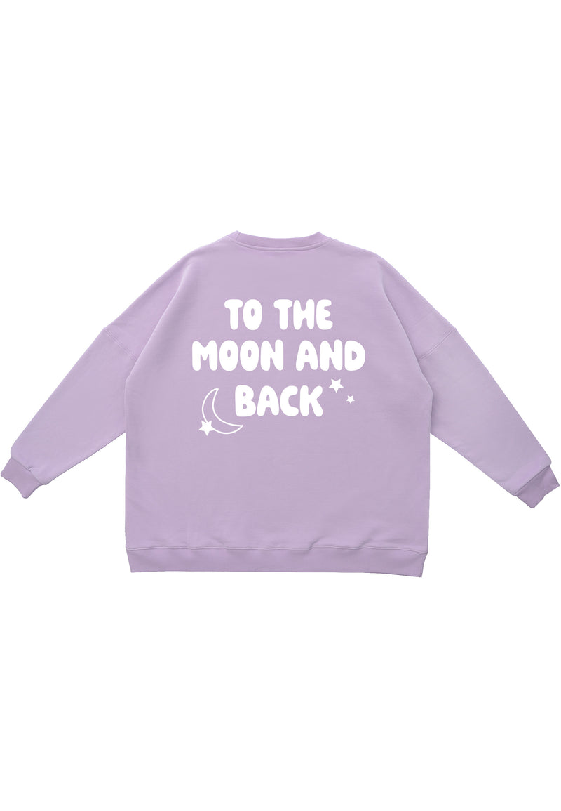 Erwachsenen Sweatshirt flieder To the Moon