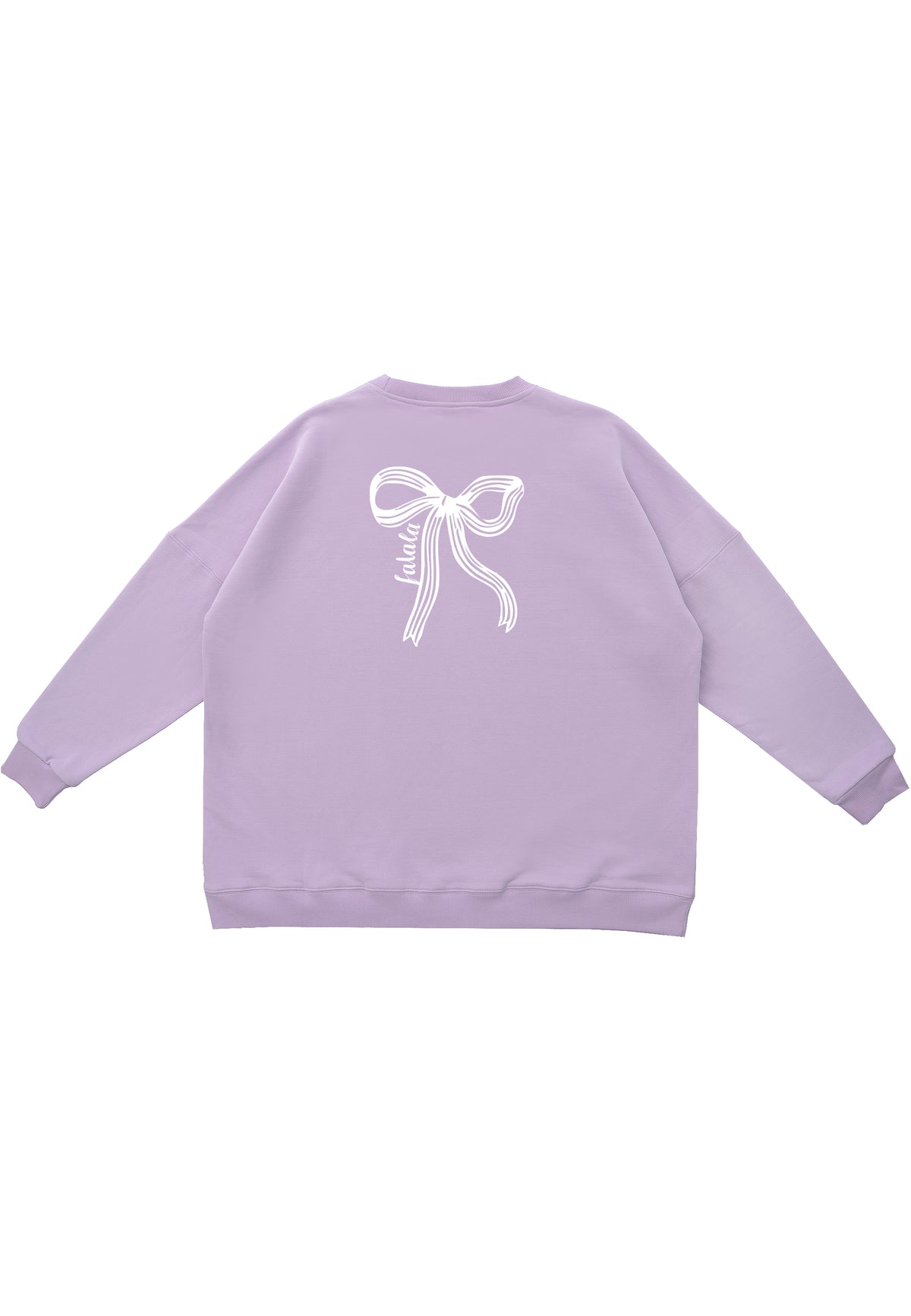 Erwachsenen Sweatshirt flieder XMAS Schleife