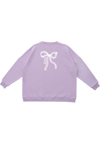 Erwachsenen Sweatshirt flieder XMAS Schleife