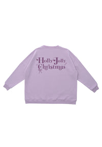 Erwachsenen Sweatshirt flieder XMAS
