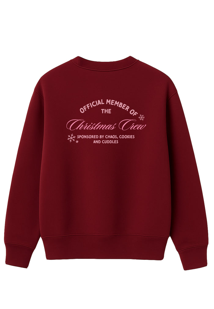 Erwachsenen Sweatshirt bordeaux Christmas Crew