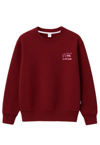 Erwachsenen Sweatshirt bordeaux 6am Club