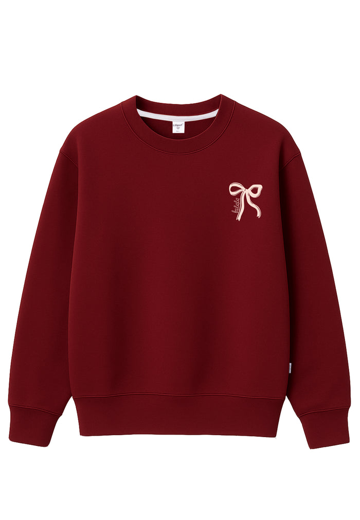 Erwachsenen Sweatshirt bordeaux Holly Jolly