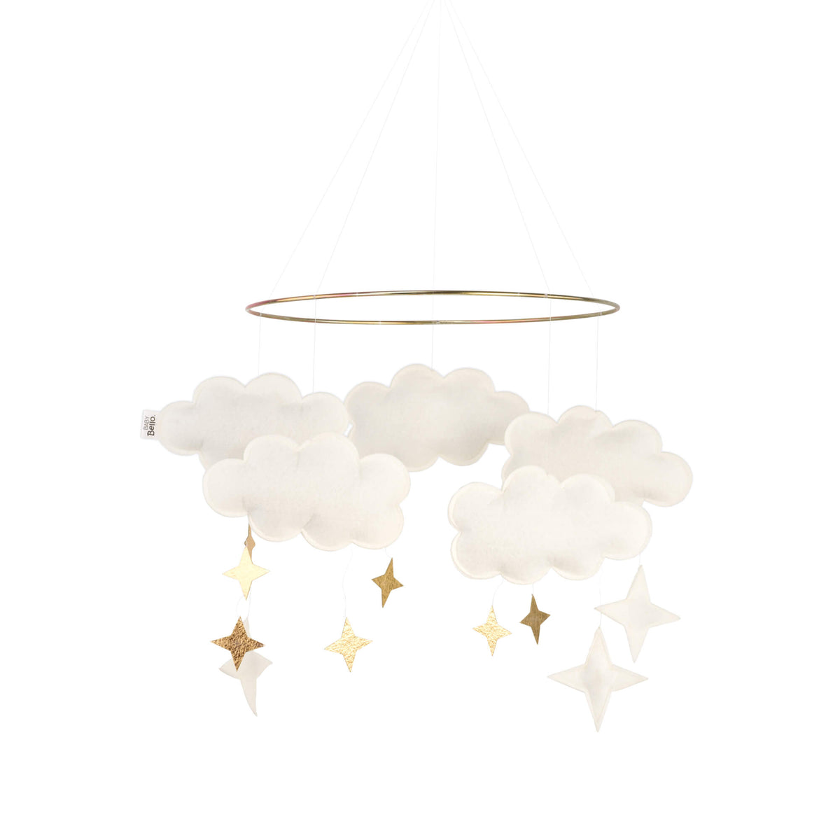 Baby Bello Mobile Wolken in weiß