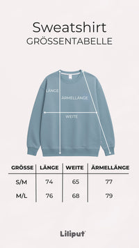 Erwachsenen Sweatshirt hellblau