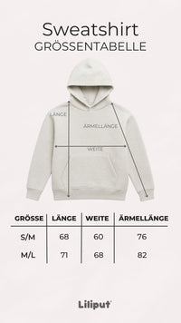 Erwachsenen Hoodie in grau