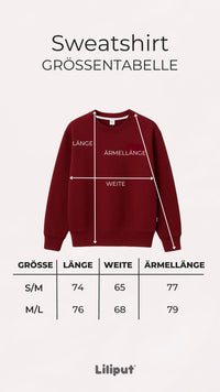 Erwachsenen Sweatshirt bordeaux Cookie Club