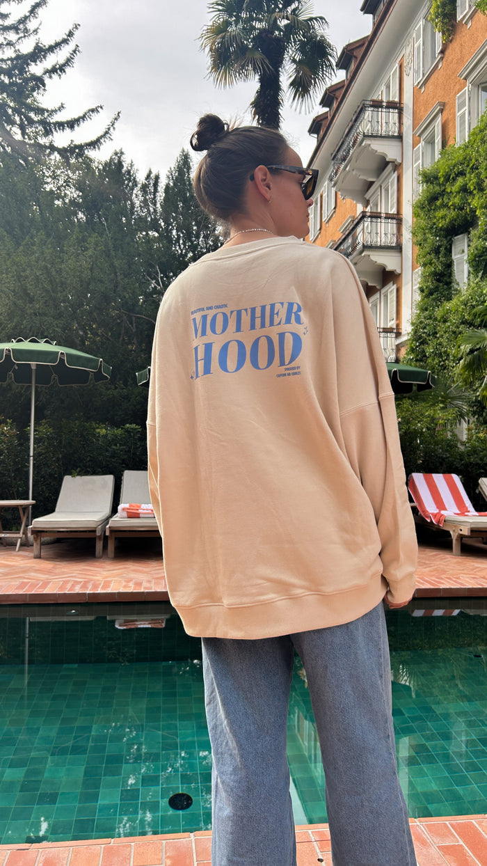Erwachsenen Sweatshirt Motherhood blau