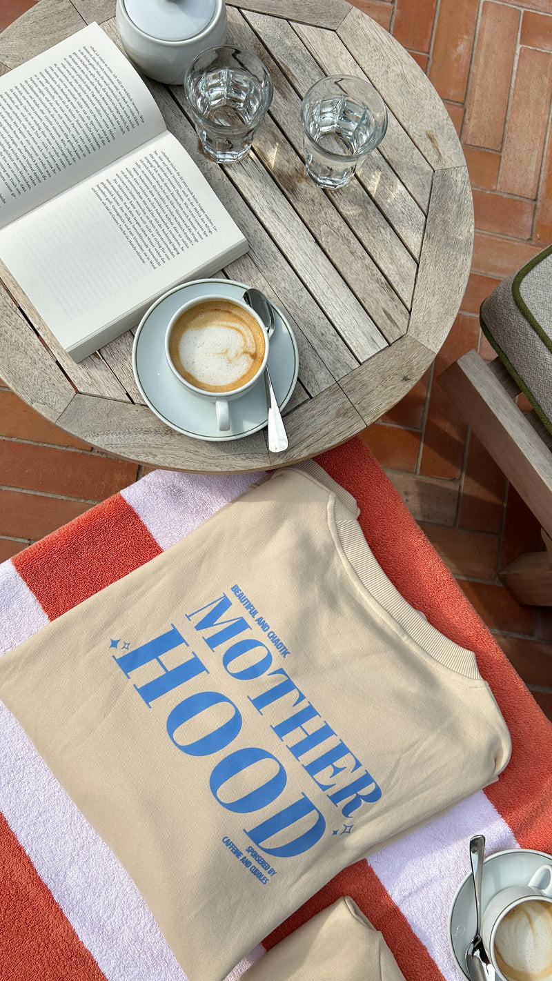 Erwachsenen Sweatshirt Motherhood blau