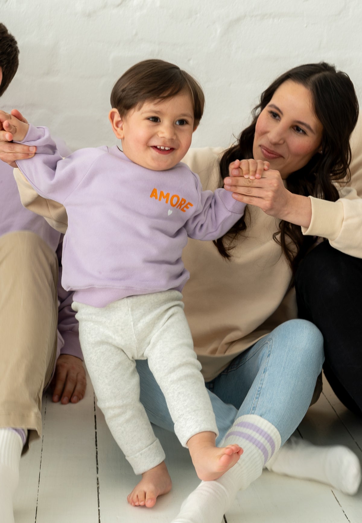 Babyleggings in grau melange
