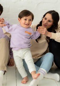 Babyleggings in grau melange