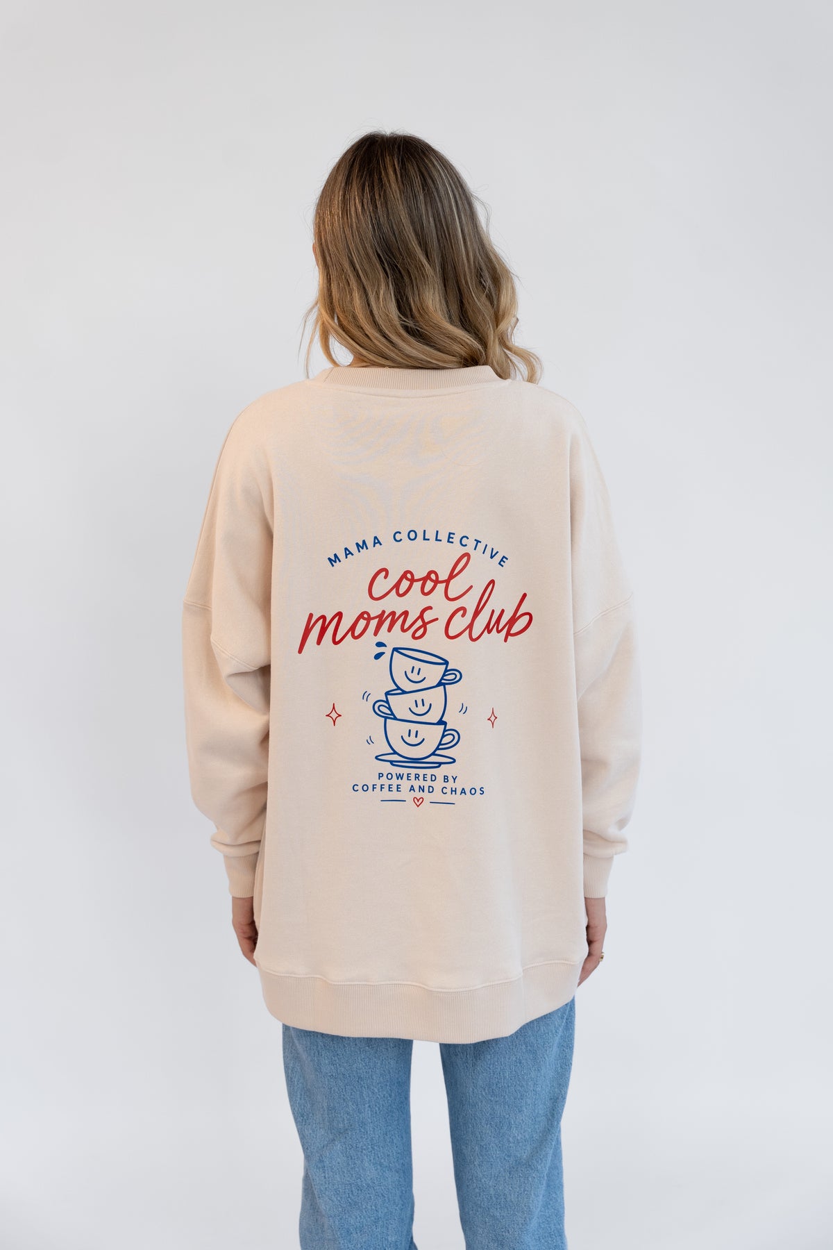 Erwachsenen Sweatshirt beige Cool Moms Club