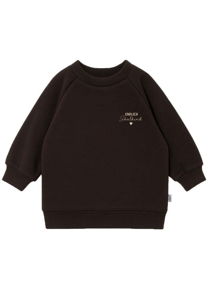 Kinder Sweatshirt "Endlich Schulkind" Braun