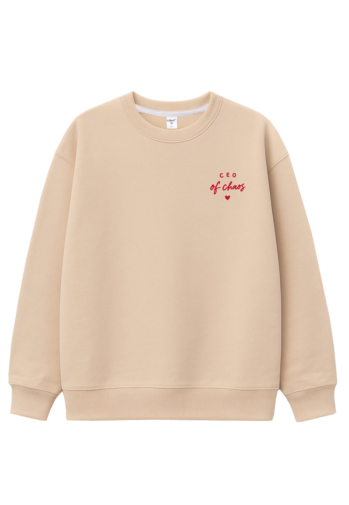 Erwachsenen Sweatshirt beige CEO of Chaos