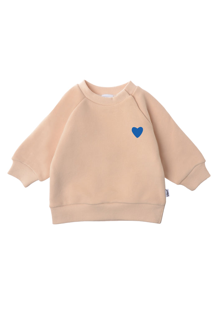 Sweatshirt Mini and Me Edition Herzchen blau