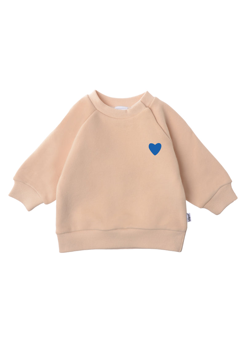 Sweatshirt Mini and Me Edition Herzchen blau