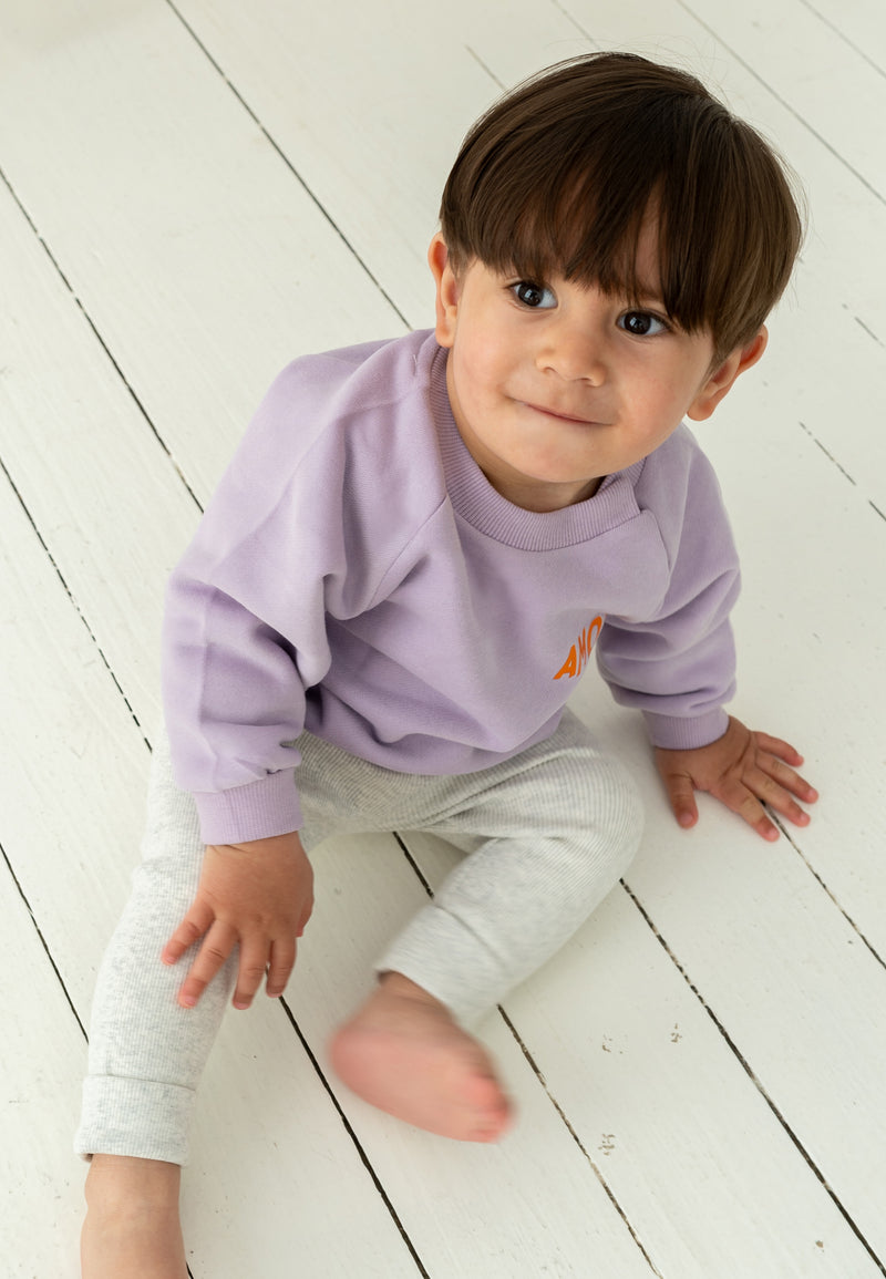 Babyleggings in grau melange