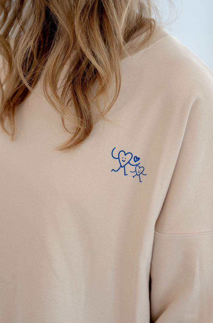 Erwachsenen Sweatshirt beige Always Running Late