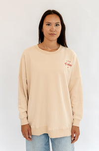 Erwachsenen Sweatshirt beige CEO of Chaos