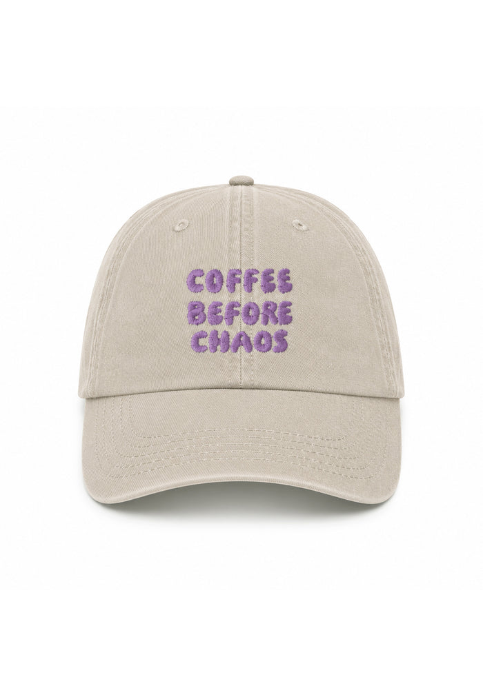Erwachsenen Cap Coffee before Chaos