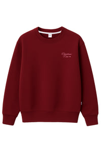 Erwachsenen Sweatshirt bordeaux Christmas Crew