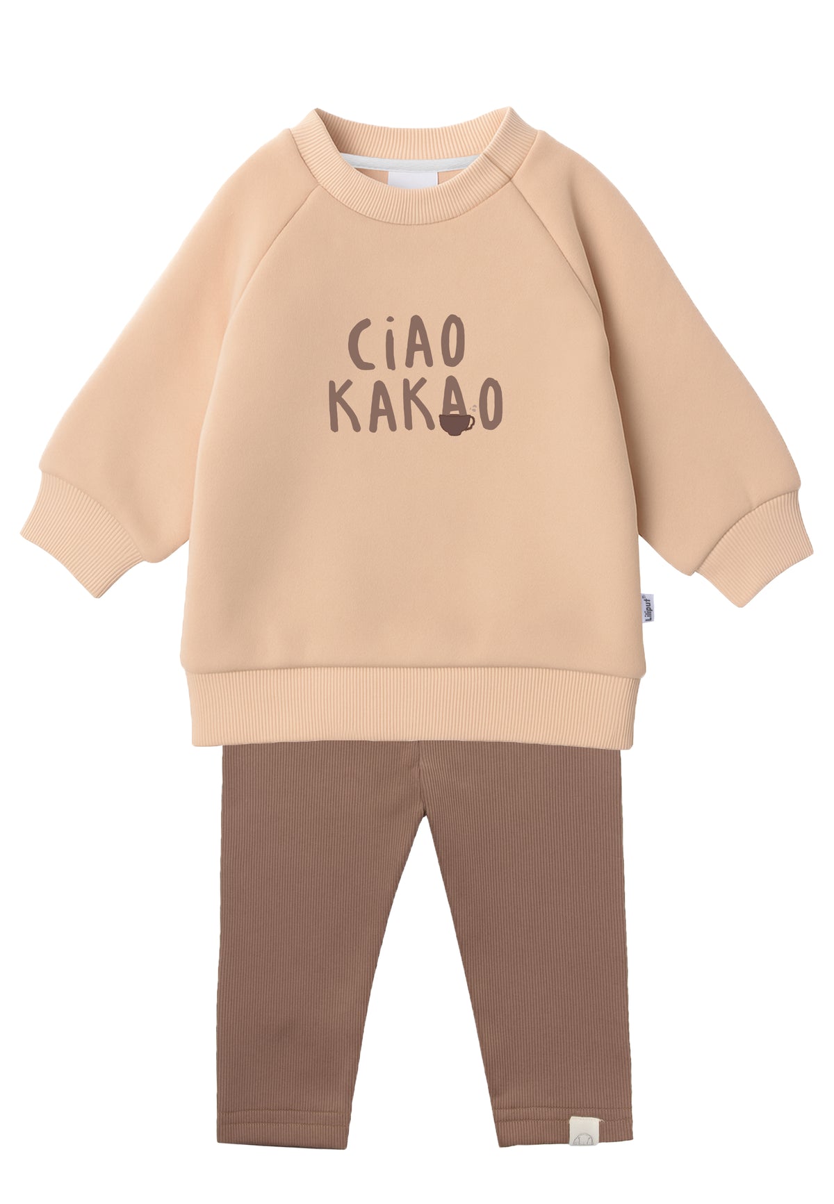 2tlg. Set mit Sweatshirt und Leggings "Ciao Kakao"