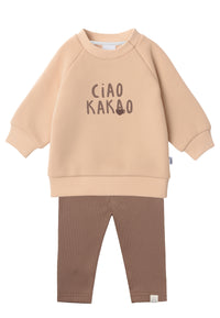 2tlg. Set mit Sweatshirt und Leggings "Ciao Kakao"