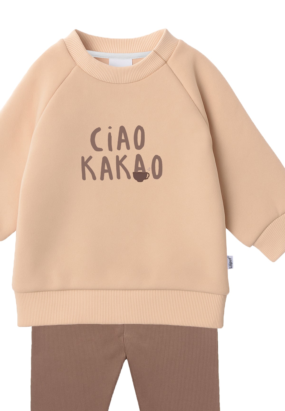 2tlg. Set mit Sweatshirt und Leggings "Ciao Kakao"