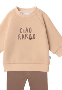 2tlg. Set mit Sweatshirt und Leggings "Ciao Kakao"
