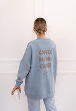 Erwachsenen Sweatshirt Coffee before Chaos