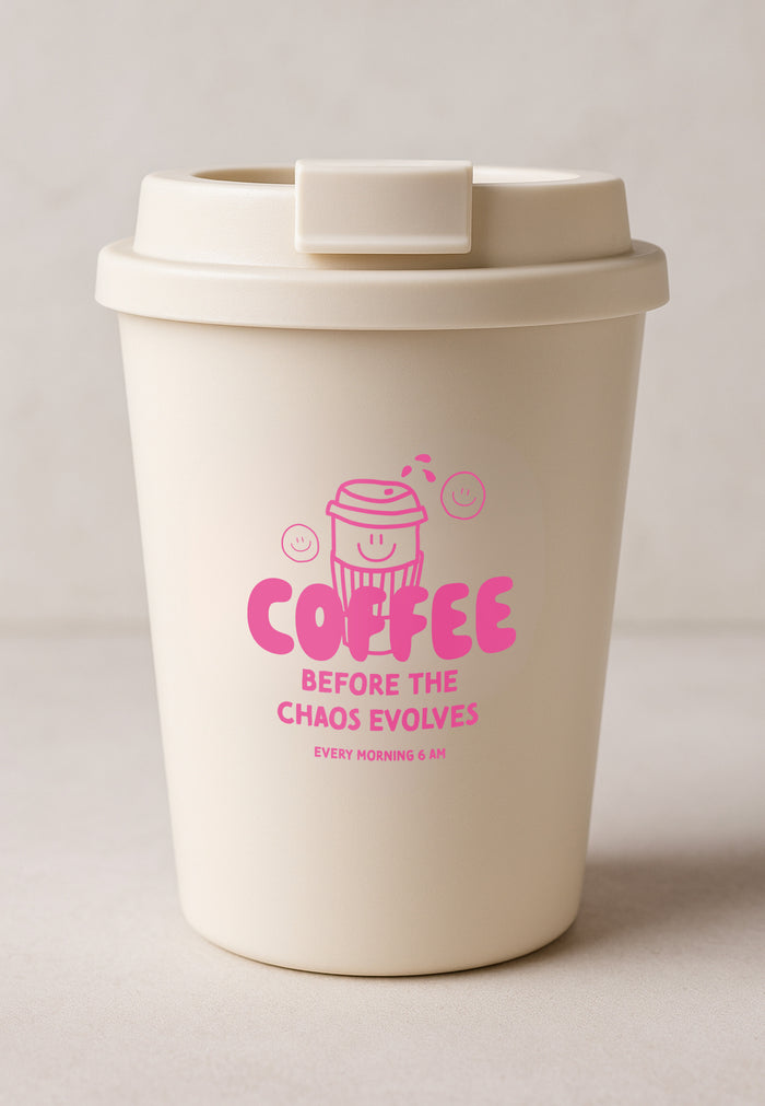 Coffee to go Cup Coffee before Chaos