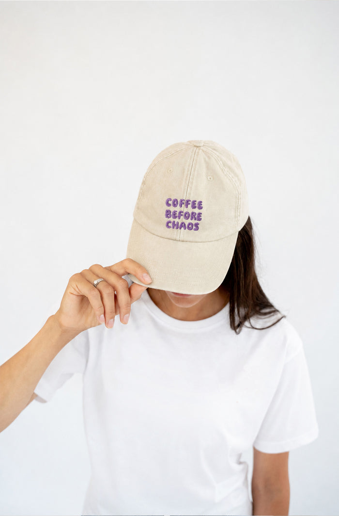 Erwachsenen Cap Coffee before Chaos