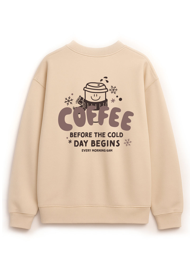 Erwachsenen Sweatshirt beige Cold Days