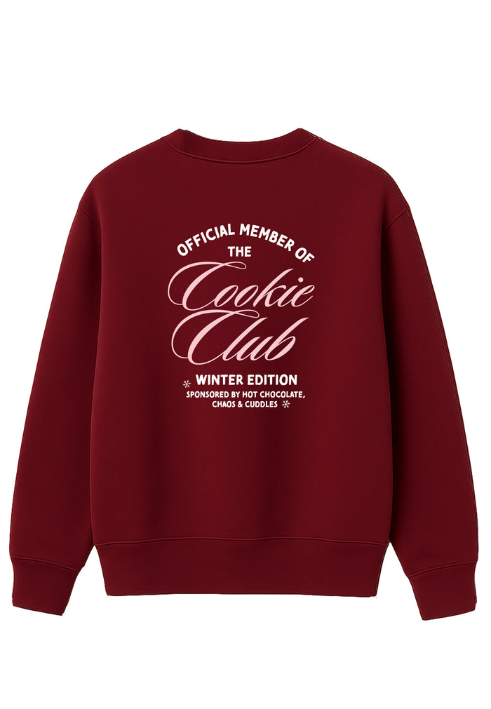 Erwachsenen Sweatshirt bordeaux Cookie Club