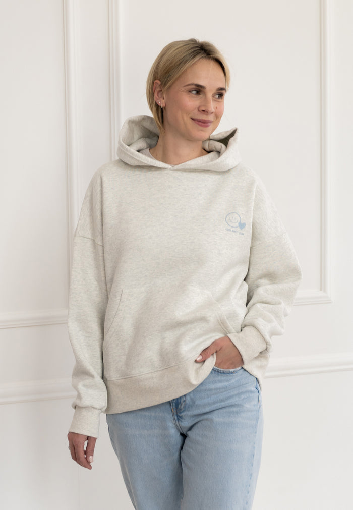 Erwachsenen Hoodie Cool Aunty Club hellblau