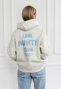 Erwachsenen Hoodie Cool Aunty Club hellblau