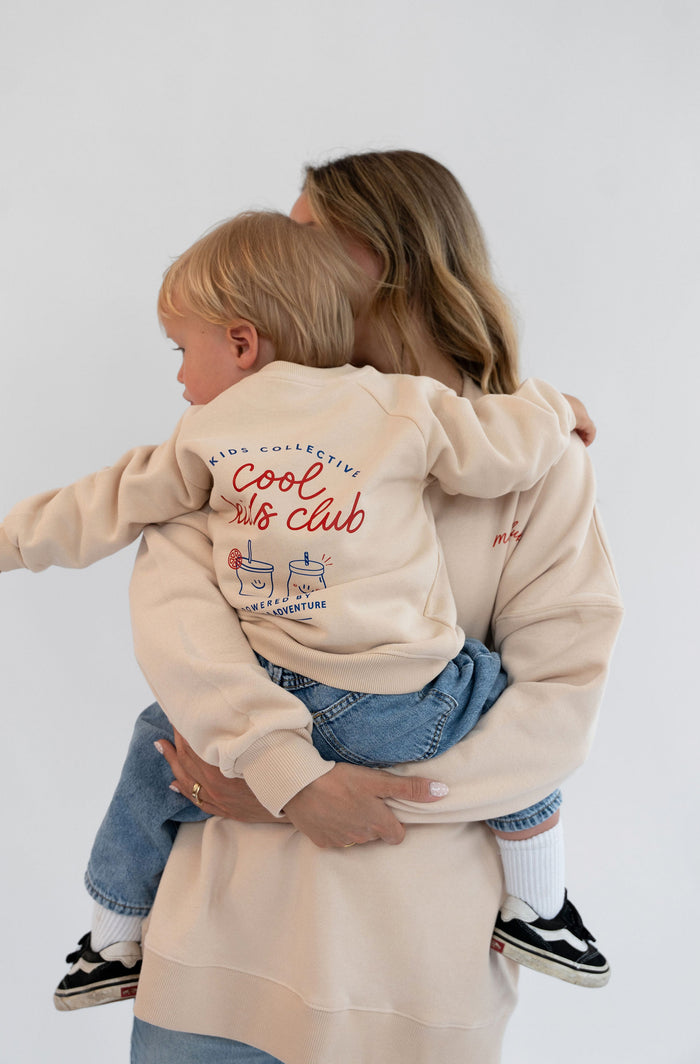 Cool Moms Club & Cool Kids Club Sweatshirt Set