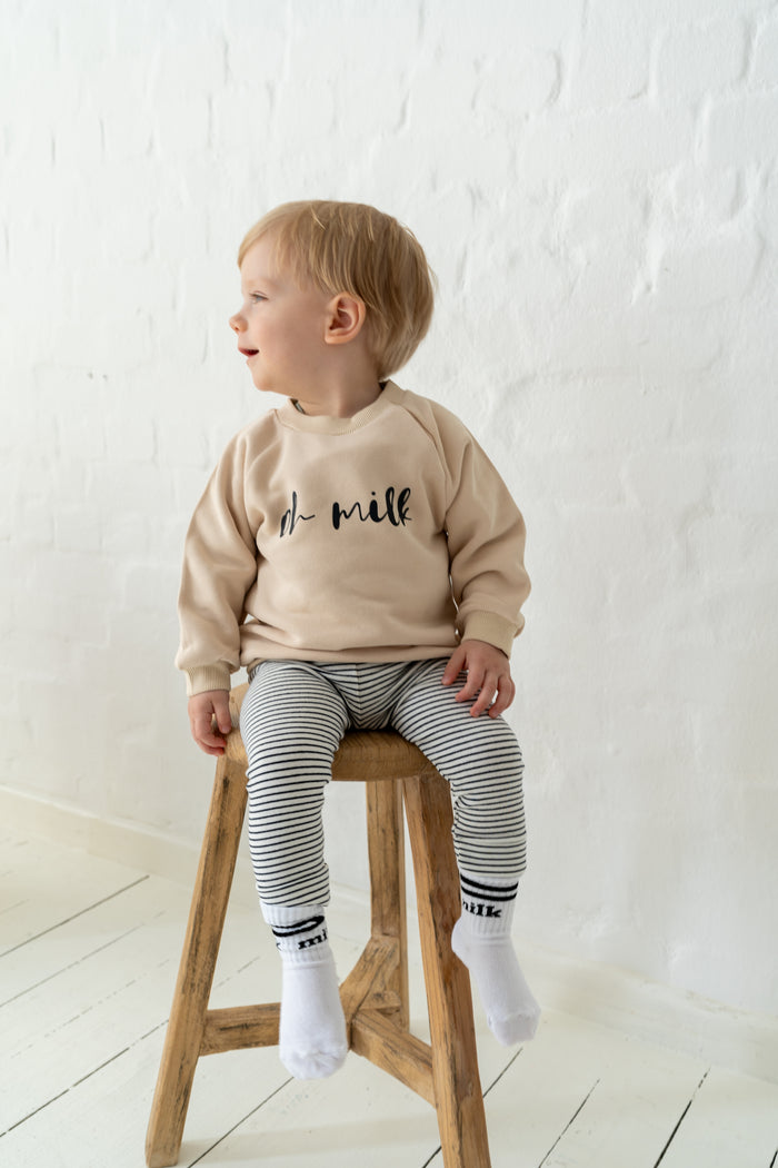 Set mit Sweatshirt und Leggings "oh milk"