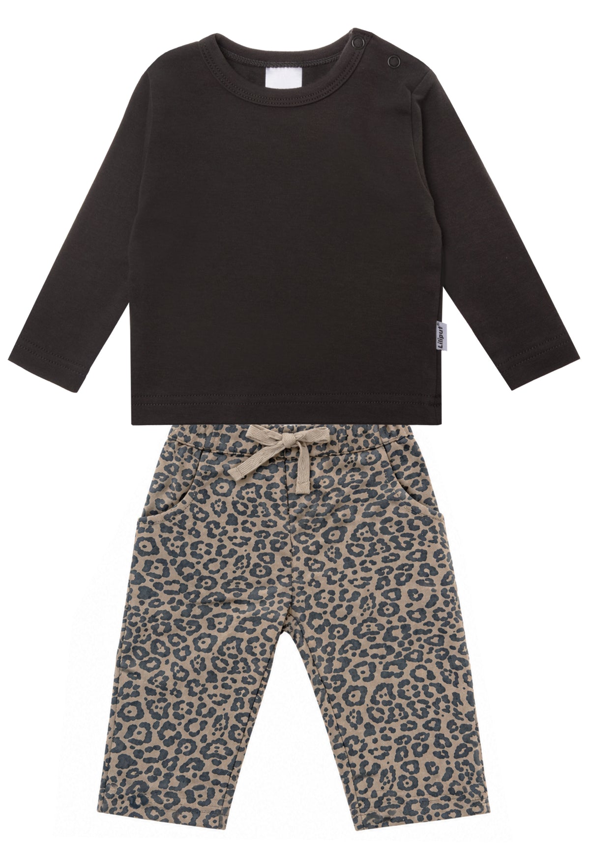 2-teiliges Set mit Langarmshirt und Leo-Hose