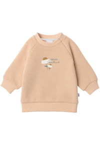 Kinder Sweatshirt "Endlich Schulkind Gänseblümchen" Beige