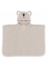 Kapuzenponcho Koala in grau