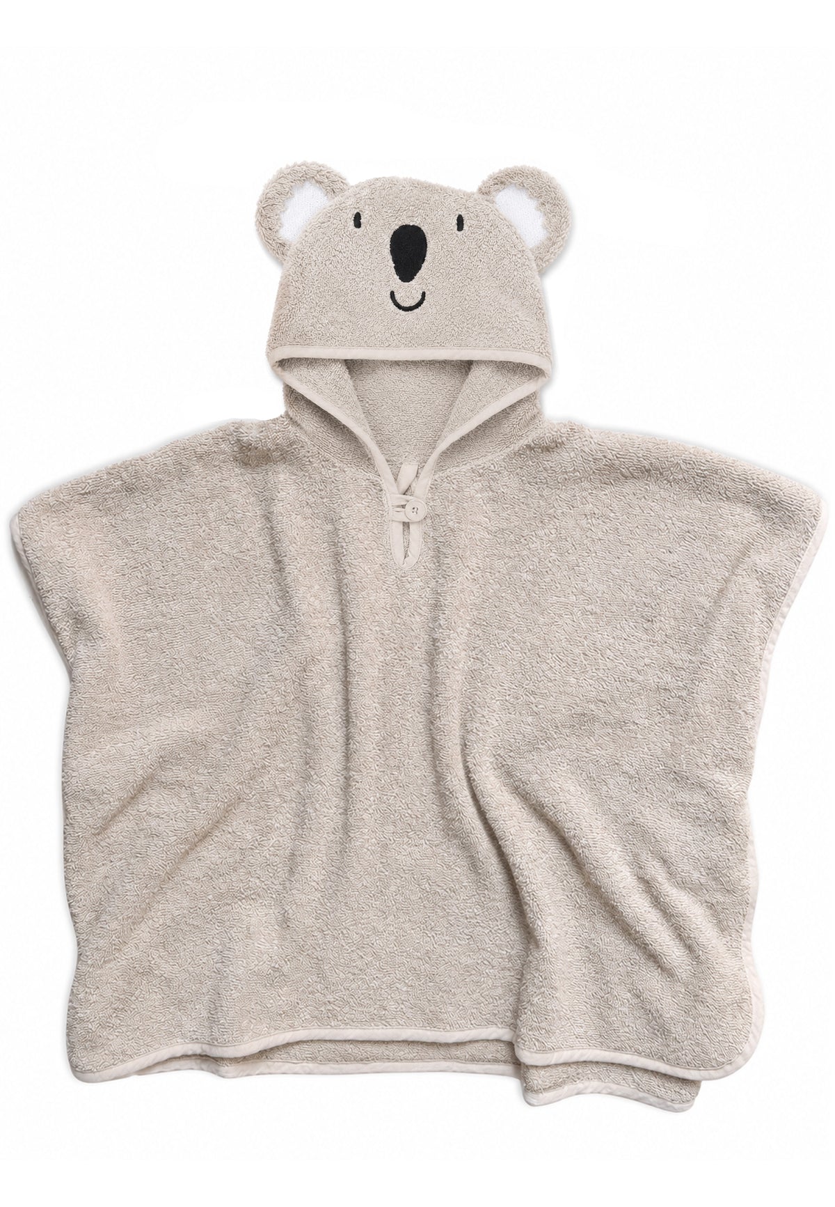 Kapuzenponcho Koala in grau