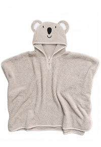 Kapuzenponcho Koala in grau