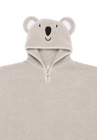 Kapuzenponcho Koala in grau
