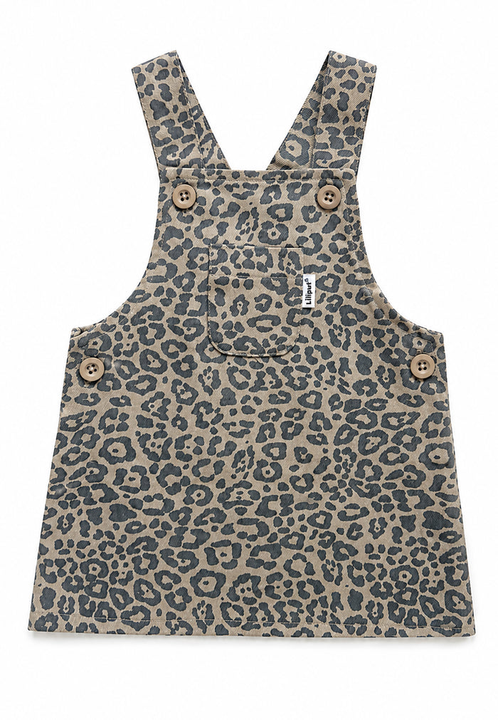 Latzrock mit Leo-Print