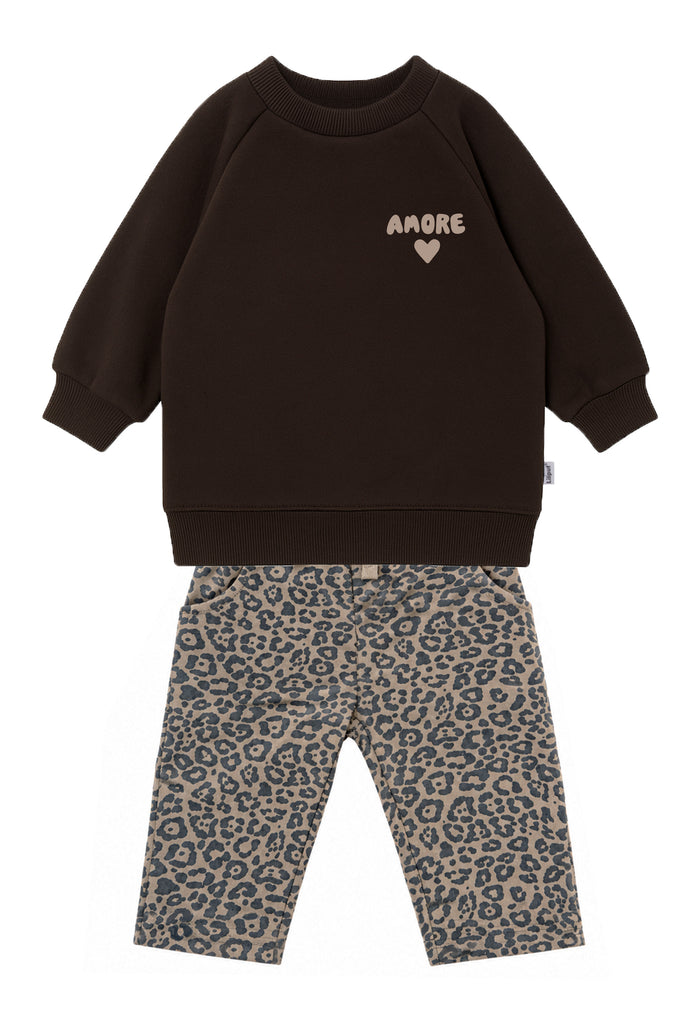 2-teiliges Set mit Amore-Sweatshirt und Leo-Hose